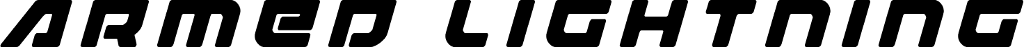 Armed Lightning Title Italic
