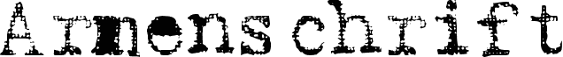 Preview of the Armenschrift font