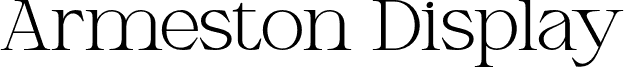 ArmestonDisplay шрифт