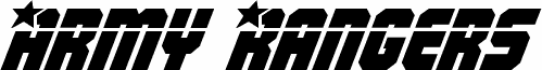 Army Rangers Laser Italic