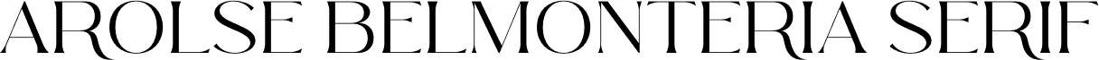 Arolse Belmonteria Serif