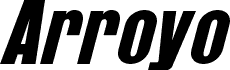 Предварительный просмотр шрифта Arroyo Italic