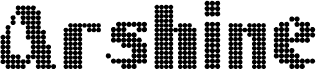 Preview of the Arshine Disco Demo Regular font
