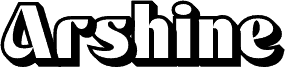 Preview of the Arshine-ExtrudeRight font