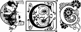 Art Nouveau Initials C