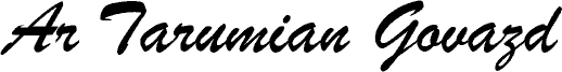 Anteprima del carattere ArTarumianGovazd  Italic