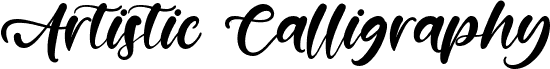 Artistic Calligraphy