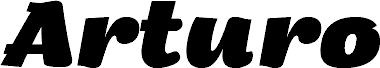 Arturo Trial ExtraBold Italic