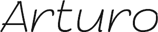 Arturo Trial Thin Italic