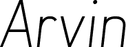 Arvin Light Italic