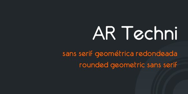 AR Techni Schriftart