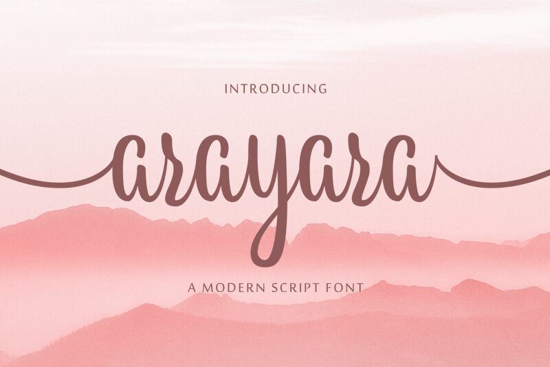 Arayara Schriftart