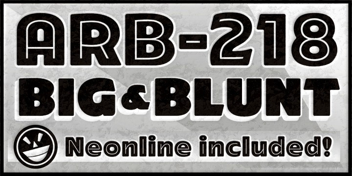 ARB-218 Neon Blunt MAR-50 Czcionka