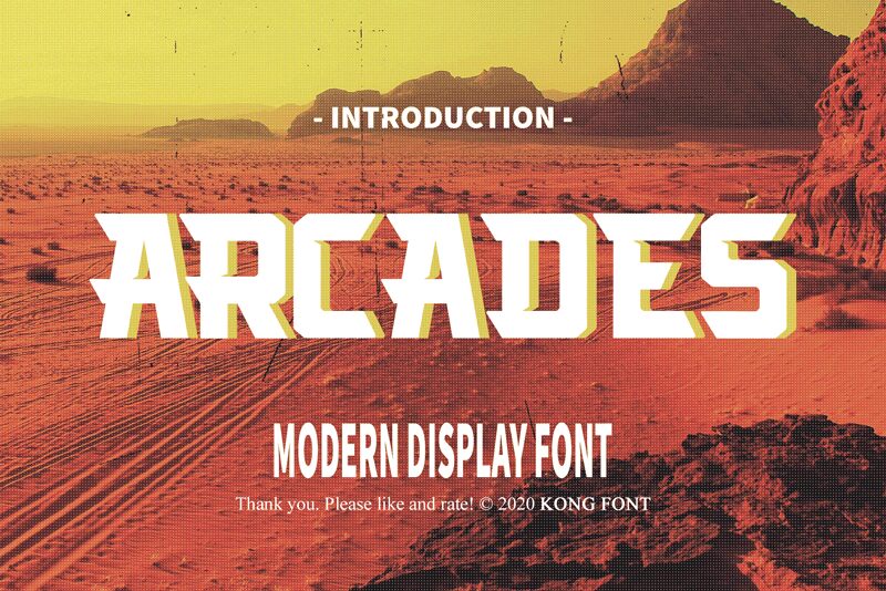 Arcades Schriftart