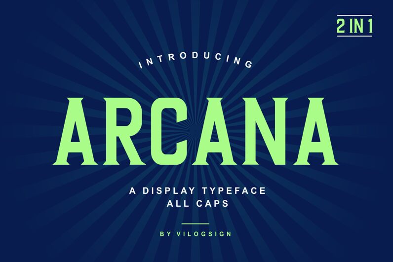 Arcana Schriftart