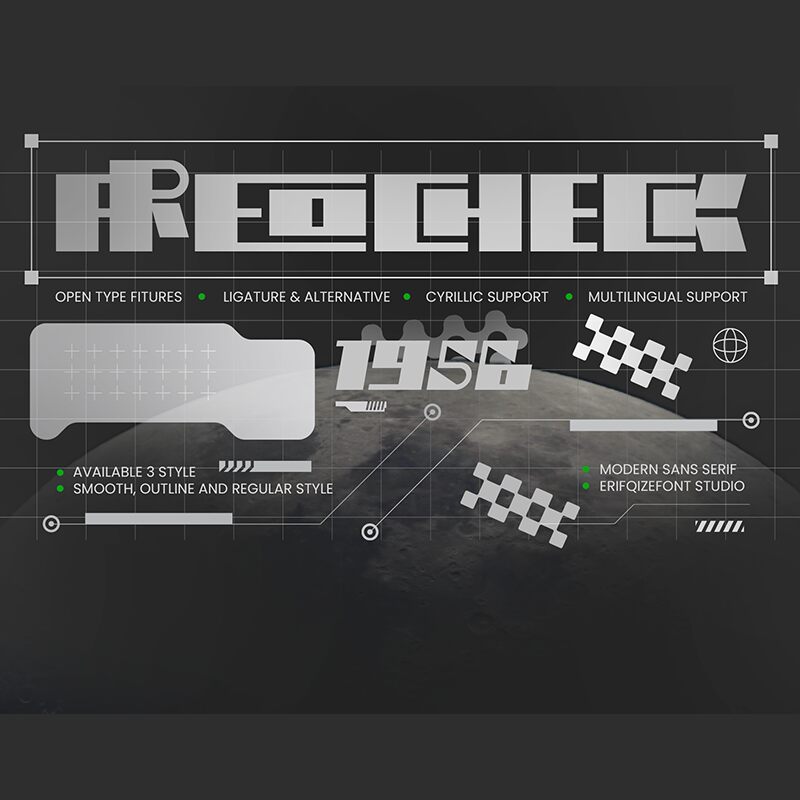 Areocheck — Prezentace písma