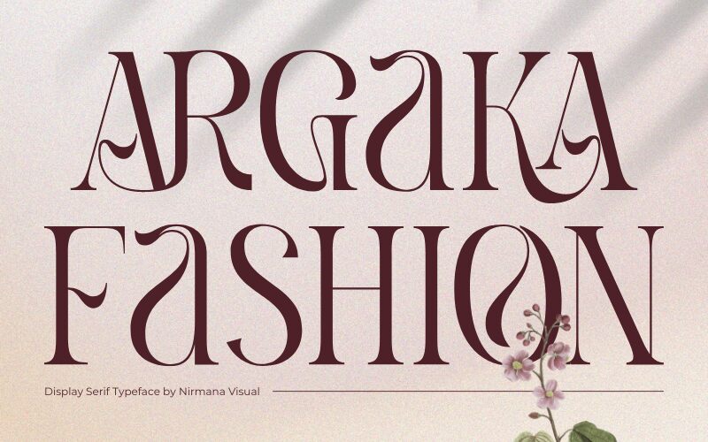 Argaka Fashion Schriftart