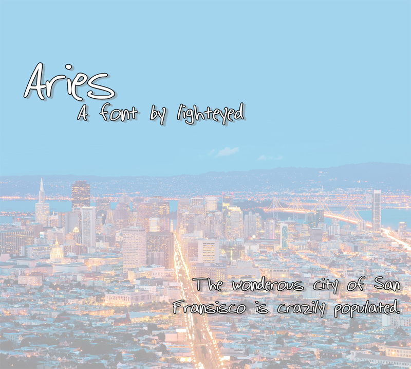 Aries フォント