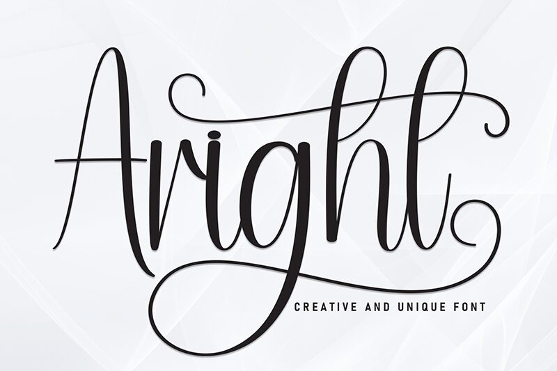 Aright 字体