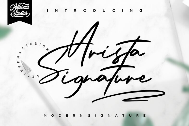 Arista Signature Schriftart