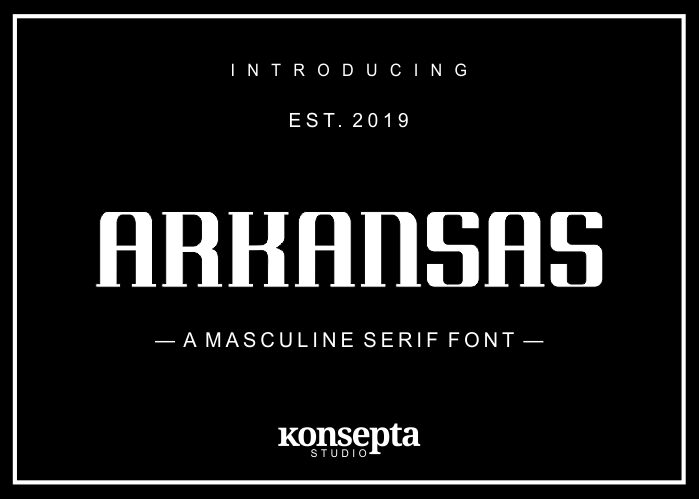 Arkansas Schriftart