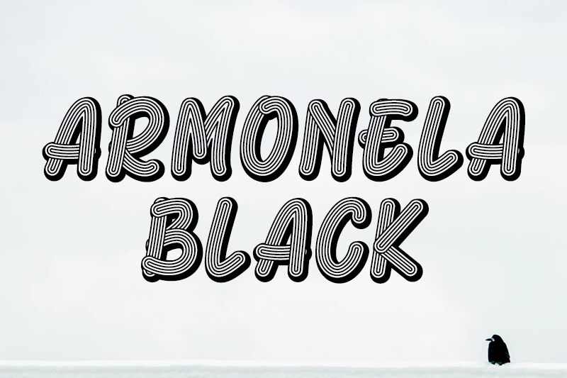 Armonela Black Czcionka