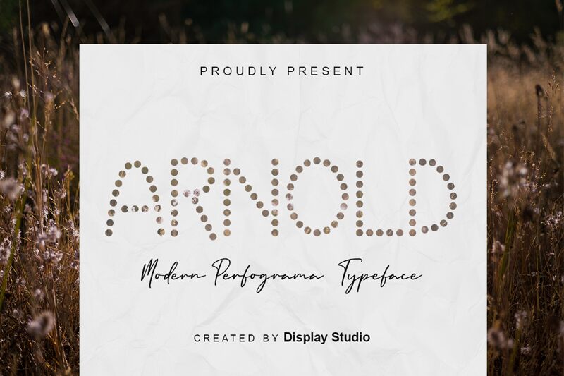 ARNOLD Schriftart