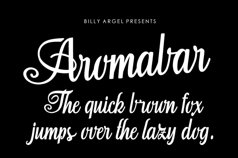 Aromabar Schriftart