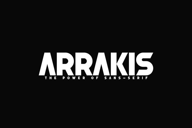 Arrakis Schriftart