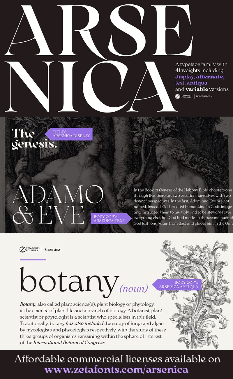 Arsenica Schriftart
