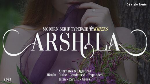 Arshila Schriftart
