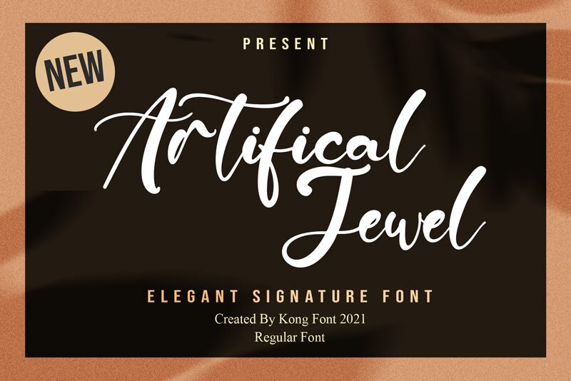 Artificial Jewel Schriftart