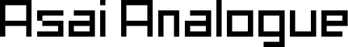 Preview of the Asai Analogue Regular font