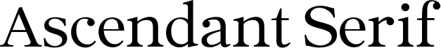 Ascendant Serif - Personal Use Regular