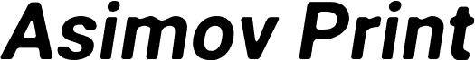 Asimov Print C Italic