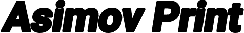Asimov Print E Italic