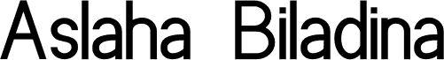 Aslaha Biladina Sans