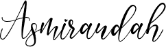 asmirandah 字体预览