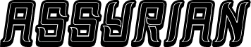 Náhled písma Assyrian 3D Filled Italic
