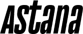 Preview of the Astana regular-italic font