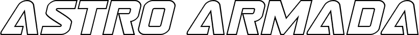 Astro Armada Outline Italic