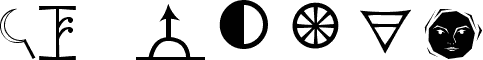 Preview of the Astrological font
