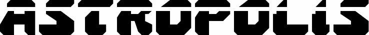 Preview of the Astropolis Laser font