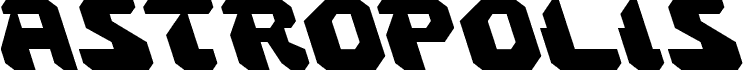 Preview of the Astropolis Leftalic font