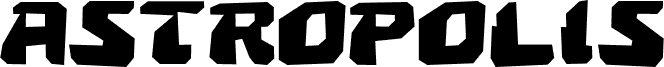 Preview of the Astropolis Rough font