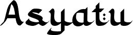 Preview of the Asyatu-Regular font