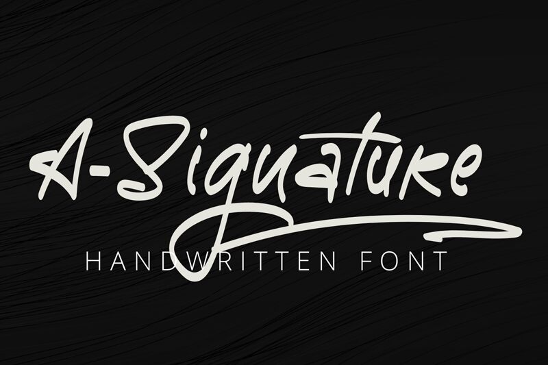 A-Signature Font