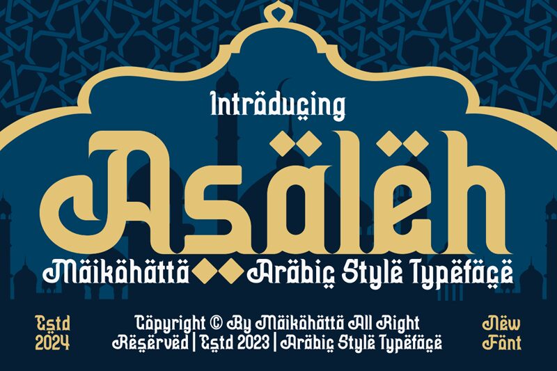 Asaleh 字体