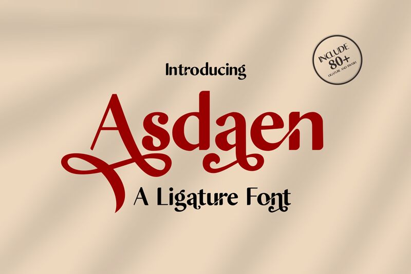 Asdaen Schriftart