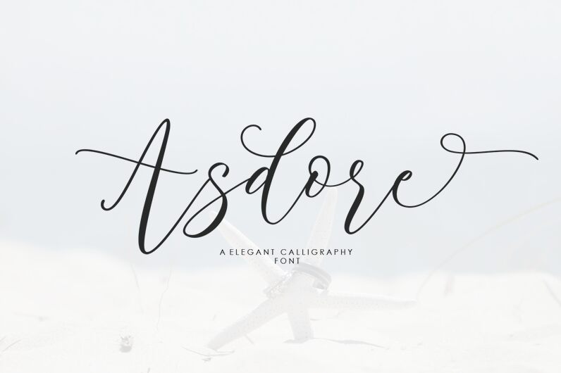 Asdore Schriftart